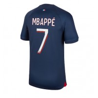 Koszulka piłkarska Paris Saint-Germain Kylian Mbappe #7 Strój Domowy 2023-24 tanio Krótki Rękaw